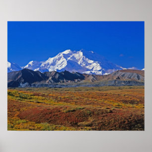 Mt Nationaal Park McKinley Denali, Alaska. Poster