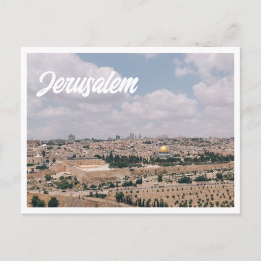 Mt of Olives Photo Jerusalem Carte postale (Devant)