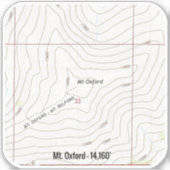 Mt. Oxford Colorado Sticker (Voorkant)
