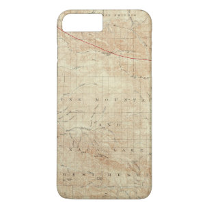 Mt Pinos quadrangle toont San Andreas Rift iPhone 8 Plus / 7 Plus Hoesje