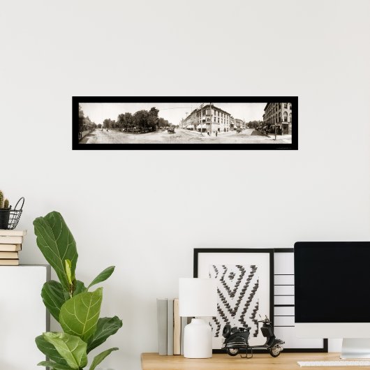 Mt Pleasant, IA Foto 1907 Poster (Thuiskantoor)