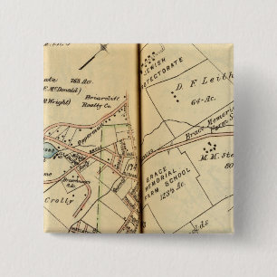 Mt. Pleasant, New York 3 Vierkante Button 5,1 Cm