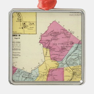 Mt Pleasant, stad Metalen Ornament