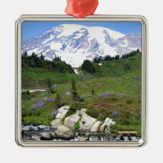 Mt Rainer, Edith Creek Metalen Ornament