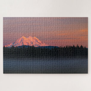 Mt. Rainer mistige zonsondergang puzzel