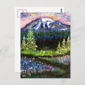 Mt Rainier Briefkaart (Voorkant / Achterkant)