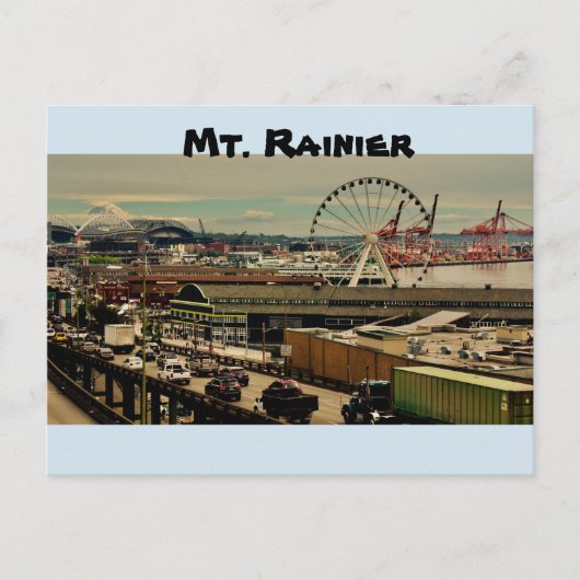 Mt. Rainier Briefkaart (Voorkant)