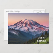 Mt. Rainier Briefkaart (Voorkant / Achterkant)