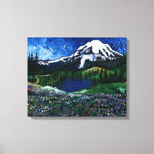 Mt Rainier Canvas Afdruk (Voorkant)