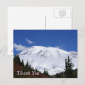 Mt Rainier Dank u Briefkaart (Voorkant / Achterkant)
