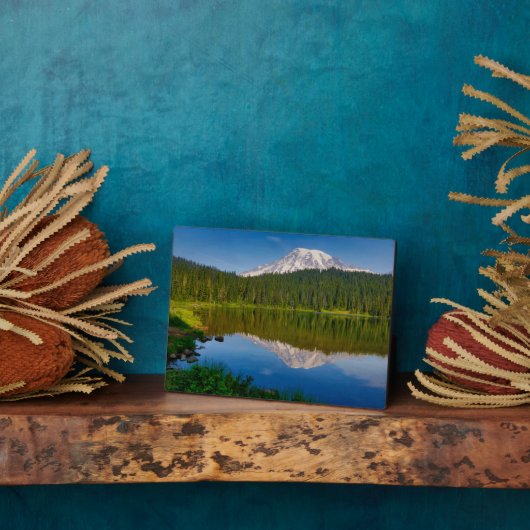 Mt. Rainier en Reflection Lake Fotoplaat (Zijkant)