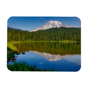 Mt. Rainier en Reflection Lake Magneet