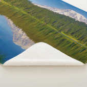 Mt. Rainier en Reflection Lake Sherpa Deken (3/4)