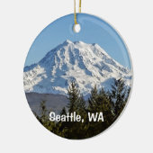 Mt. Rainier Keepomwille Keramisch Ornament (Links)