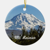 Mt. Rainier Keepomwille Keramisch Ornament (Voorkant)