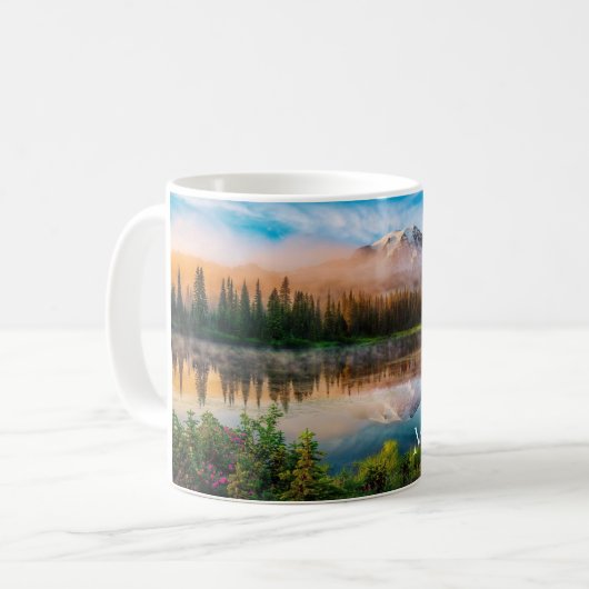 Mt. Rainier Mug à café (Devant gauche)