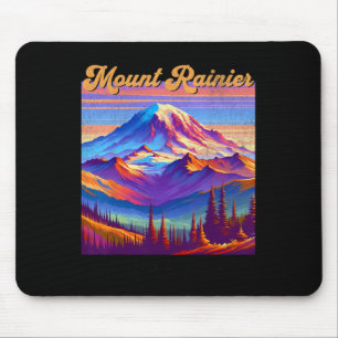 Mt. Rainier Nationaal Park Berg Kunst Souvenir Muismat
