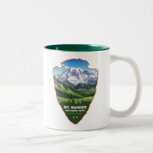 Mt. Rainier Nationaal Park Pijl Tweekleurige Koffiemok