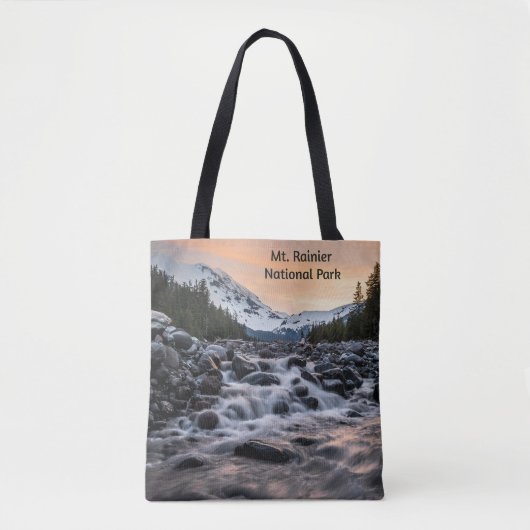 Mt. Rainier Nationaal Park Souvenir Draagtas (Voorkant)