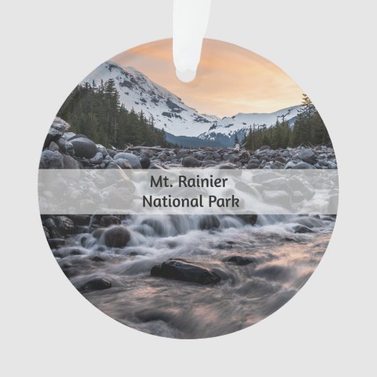 Mt. Rainier Nationaal Park Souvenir Kerstmis Ornament (voorkant)
