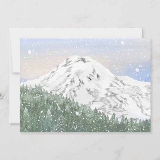 Mt Rainier National Park Wedding Save the Date (Dos)