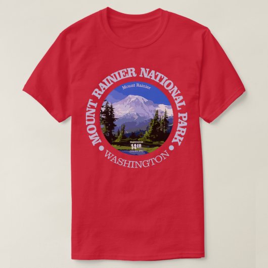 Mt Rainier NP T-shirt (Design voorkant)