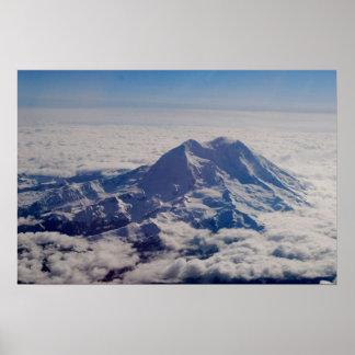 Mt. Rainier op 25.000 voet Poster