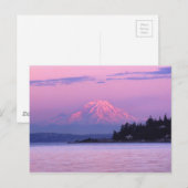 Mt. Rainier op Sunset, staat Washington. Briefkaart (Voorkant / Achterkant)