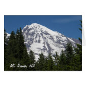 Mt Rainier Paridise Blank Kaart (Voorkant Horizontaal)