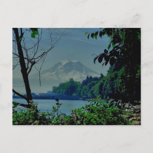 Mt. Rainier uit Owen Beach Briefkaart (Voorkant)