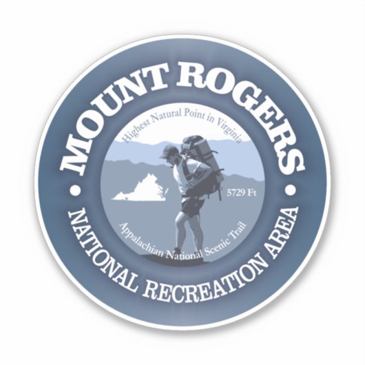 Mt Rogers NRA (BG) Sticker (Voorkant)