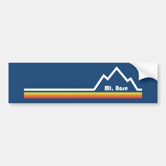 Mt. Roos Resort Bumpersticker (Voorkant)
