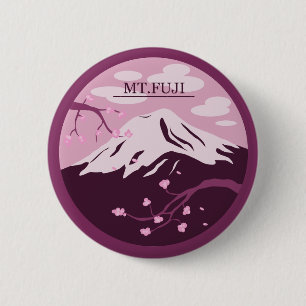 Mt. (Roze) Fuji Ronde Button 5,7 Cm