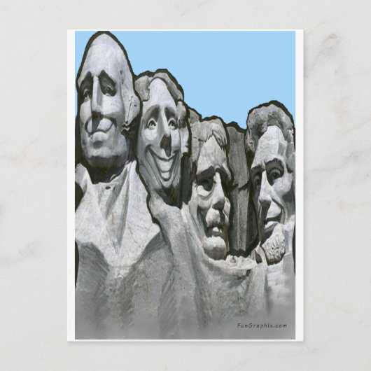 Mt Rushmore Briefkaart (Voorkant)