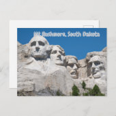 Mt Rushmore, Dakota du Sud - Carte postale (Devant / Derrière)