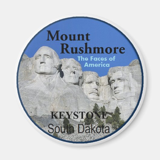 Mt. Rushmore Magnet Magneet (Voorkant)