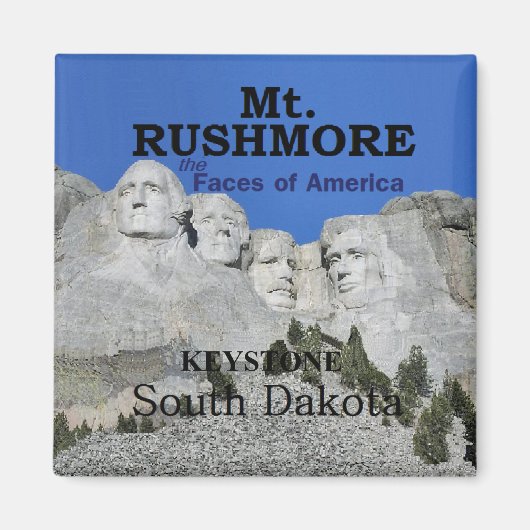 Mt. Rushmore Magnet Magneet (Voorkant)
