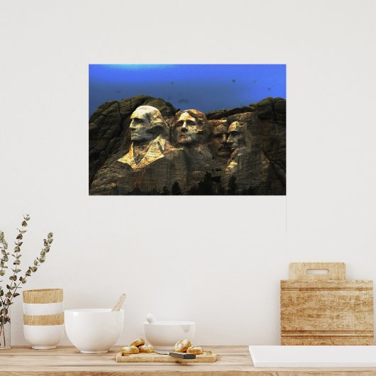 mt rushmore poster (Keuken)