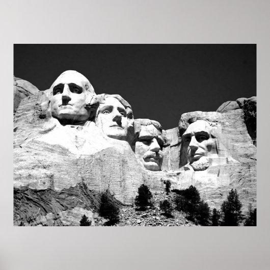 MT Rushmore Poster/BW Poster (Voorkant)
