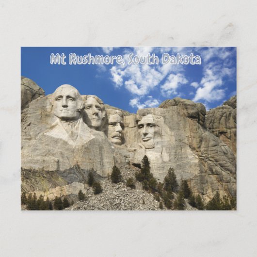 Mt Rushmore, South Dakota Briefkaart (Voorkant)