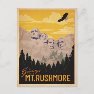 Mt. Rushmore, South Dakota Briefkaart