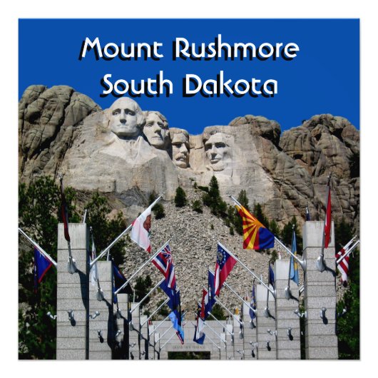  Mt Rushmore Souvenir Foto Afdruk (Voorkant)
