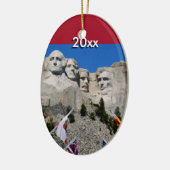  Mt Rushmore Souvenir Keramisch Ornament (Links)