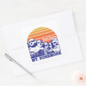 Mt. Rushmore Vierkante Sticker (Envelop)