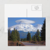 MT SHAST MET LENTICULAIR BRIEFKAART (Voorkant / Achterkant)