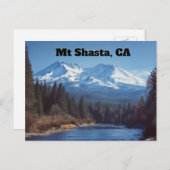 Mt Shasta, CA Briefkaart (Voorkant / Achterkant)