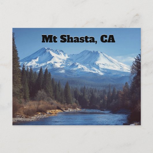 Mt Shasta, CA Briefkaart (Voorkant)
