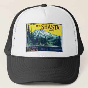  mt Shasta California Pars Label Trucker Pet