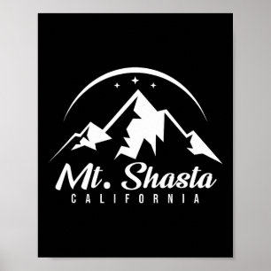 Mt. Shasta California Ski Resort Skiën Snowboardi Poster