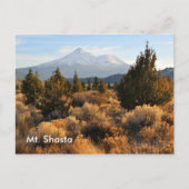 Mt. Shasta in de Herfst Briefkaart (Voorkant)